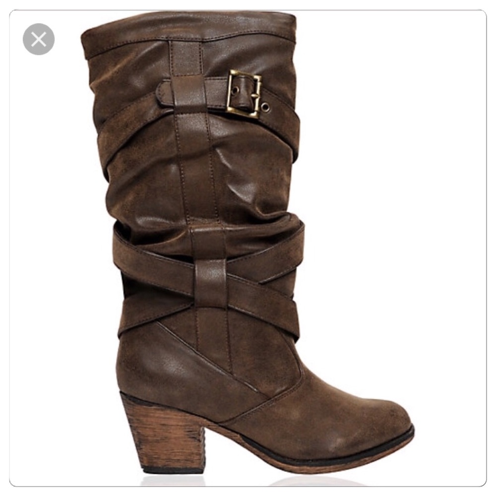 Rocket Dog, Brown Distressed Gathered Boot!!